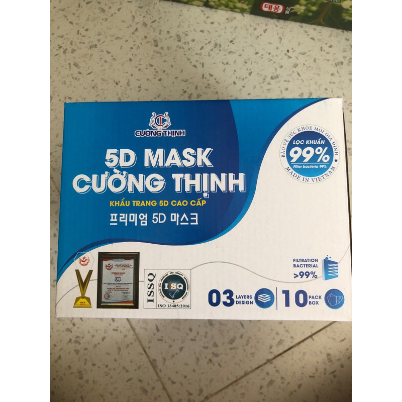 Thùng 100 cái khẩu trang 5D Mask Cường Thịnh