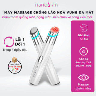 Máy Massage Mắt Cầm Tay Mini NANOSKIN HY37 Giảm Quầng Thâm Nhức Mỏi Mờ Nếp Nhăn Chống Lão Hoá