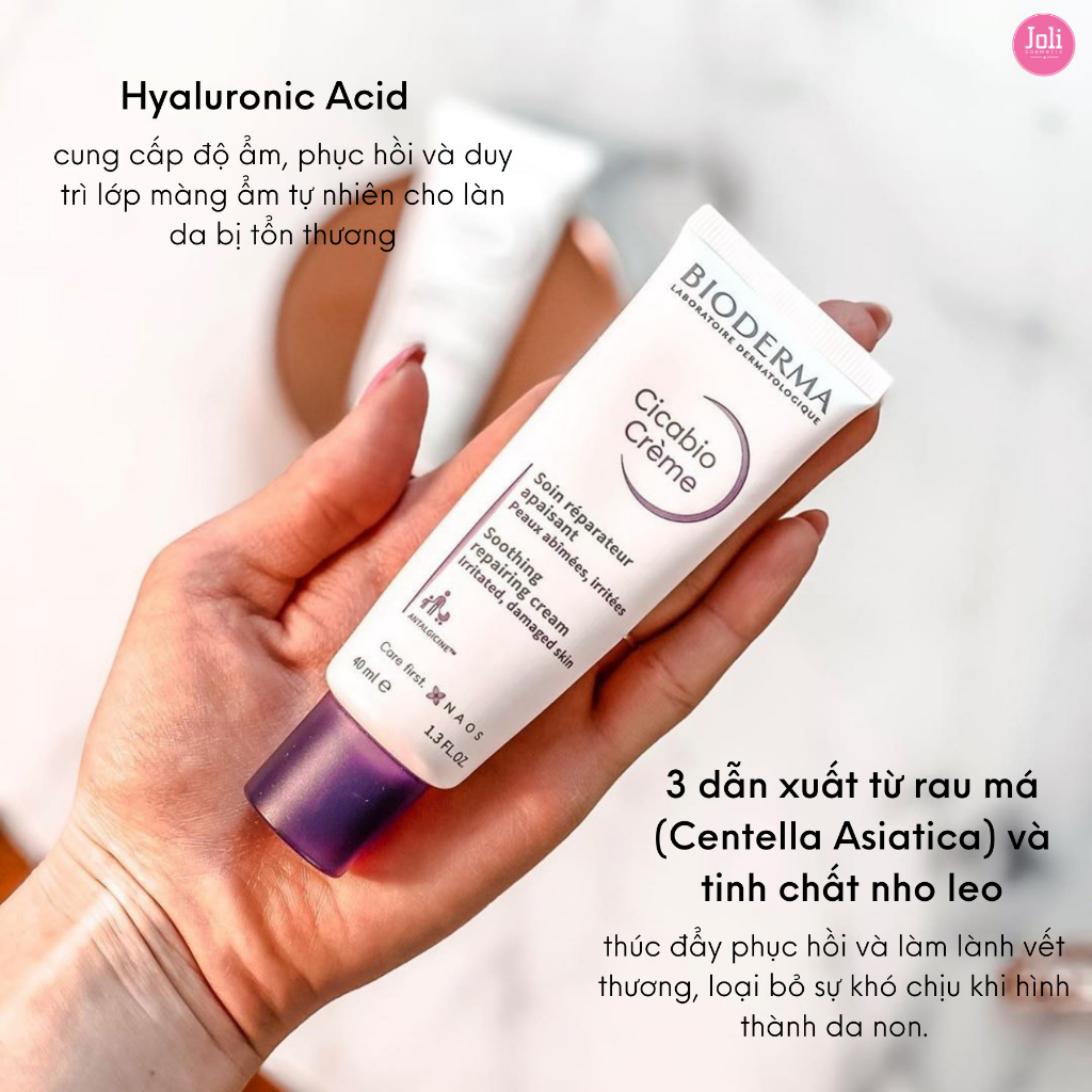 Kem dưỡng phục hồi da Bio Cicabio Cream 40ml - 100ml tím