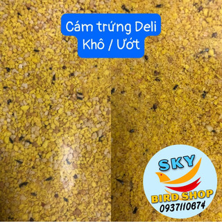Cám trứng Deli Nature nhập Bỉ lẻ 200gr ( khô / ướt) cho chim yến hót, 7 màu, manh manh, hamster,...
