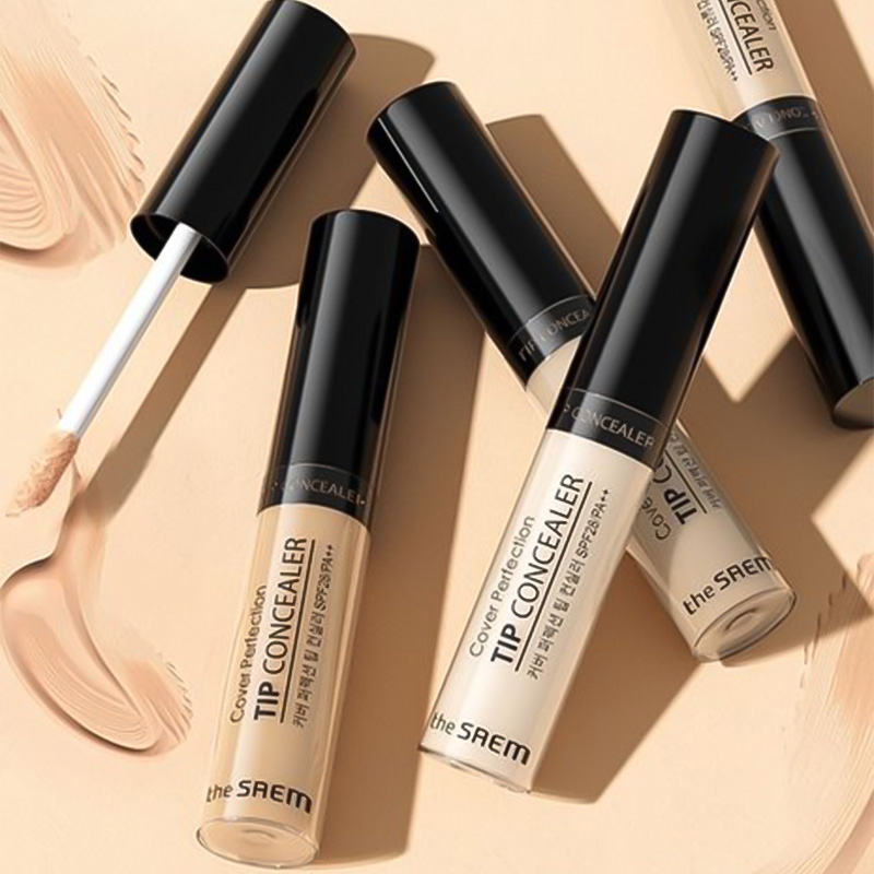 Kem che khuyết điểm The Saem Cover Perfection Tip Concealer (6.5g) SPF28 PA++