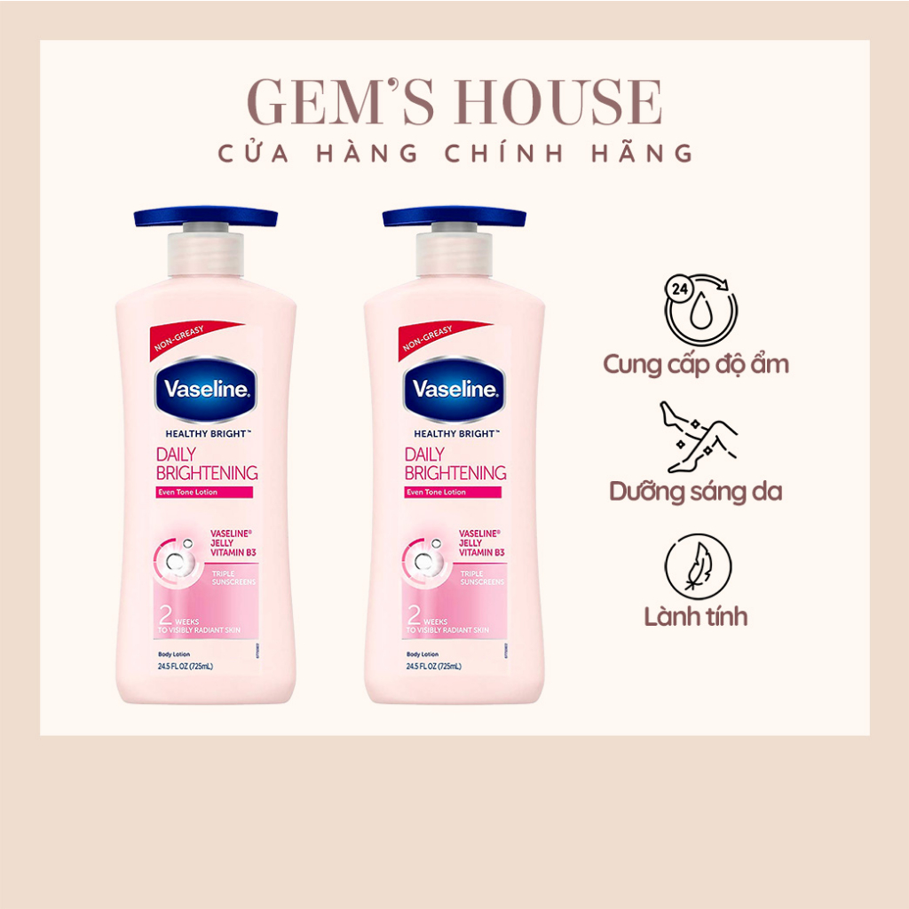 SỮA DƯỠNG THỂ VASELINE HỒNG LÀM MỊN &TRẮNG DA 725ML