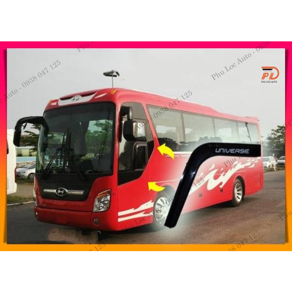 Vè che mưa xe khách HYUNDAI UNIVERSE 45 47 chỗ nhựa dày đẹp có keo dán sẵn ( giá 1 cái)