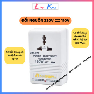 Cục đổi nguồn 110v sang 220v | bộ đổi nguồn 220v sang 110v của nhật | biến áp singway150