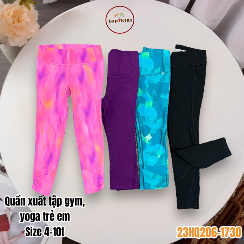 Quần tập múa, yoga cho trẻ em hàng xuất xịn size 4-10t cho 15 tới 30kg
