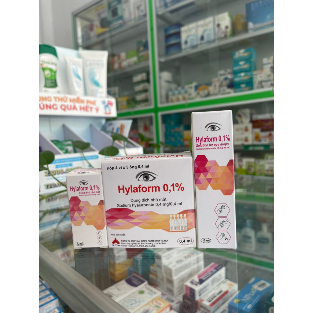 Nước mắt nhân tạo HYLAFORM 0.1% dùng cho mắt khô mỏi