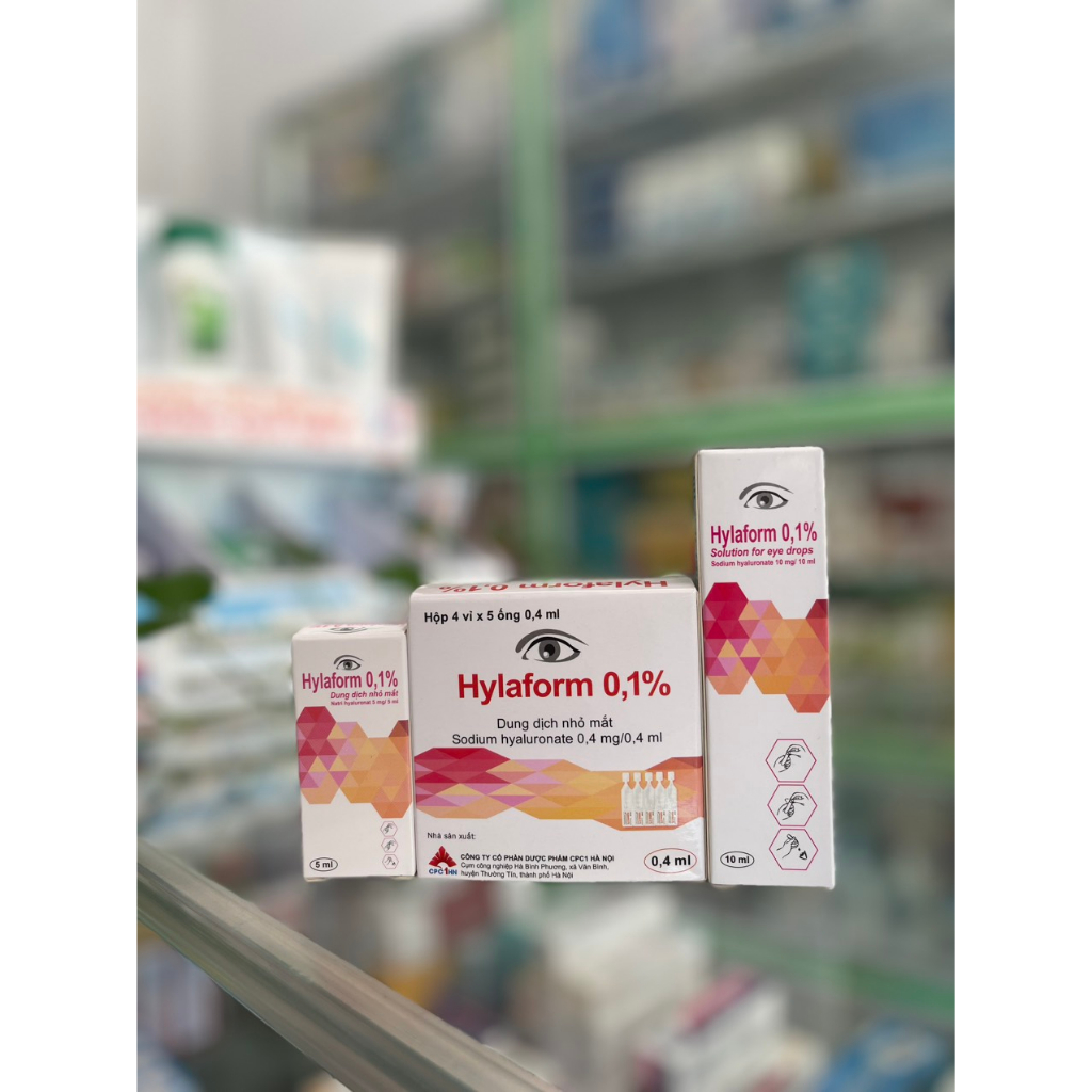Nước mắt nhân tạo HYLAFORM 0.1% dùng cho mắt khô mỏi