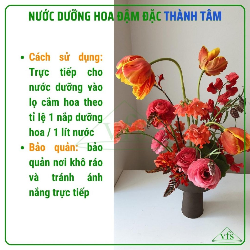 Nước dưỡng hoa Matara Thành Tâm 250ml. Giúp dưỡng hoa tươi lâu đến 14 ngày không bị hỏng, không bị mùi hôi khó chịu