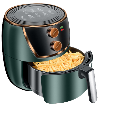 Nồi chiên không dầu TLC-KAW 8 Lít - 2 màu xanh rêu, đen, công suất 1500W