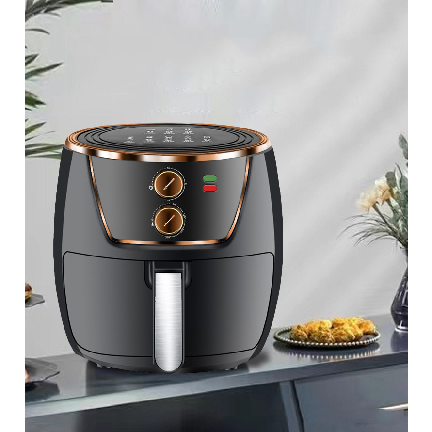 Nồi chiên không dầu TLC-KAW 8 Lít - 2 màu xanh rêu, đen, công suất 1500W