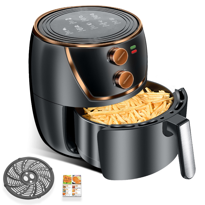 Nồi chiên không dầu TLC-KAW 8 Lít - 2 màu xanh rêu, đen, công suất 1500W