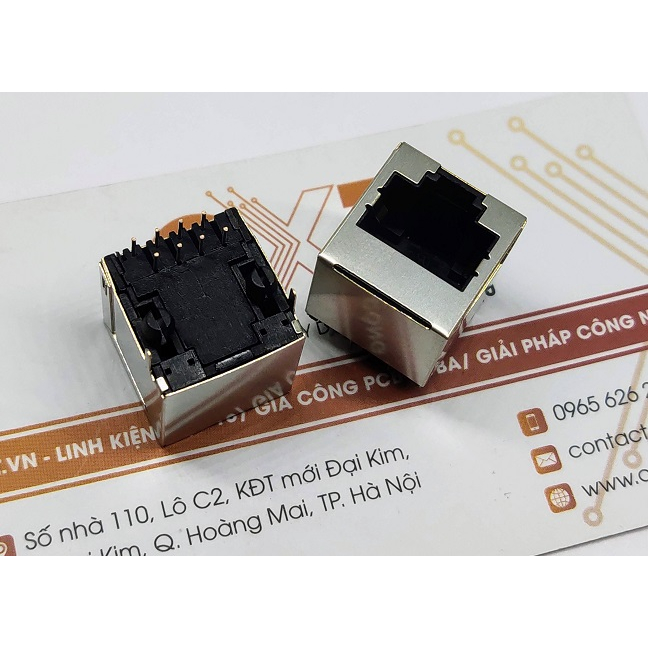 Cổng RJ45 8P8C chân đứng không đèn