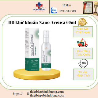 Chai Dung dịch khử khuẩn Nano bạc Areiwa 60ml