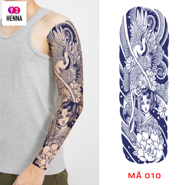 Hình xăm full tay nhật cổ 15 ngày