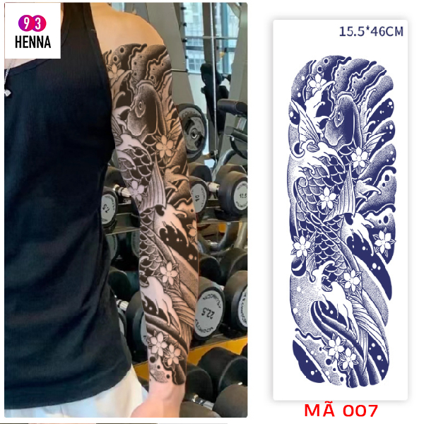 Hình xăm full tay nhật cổ 15 ngày