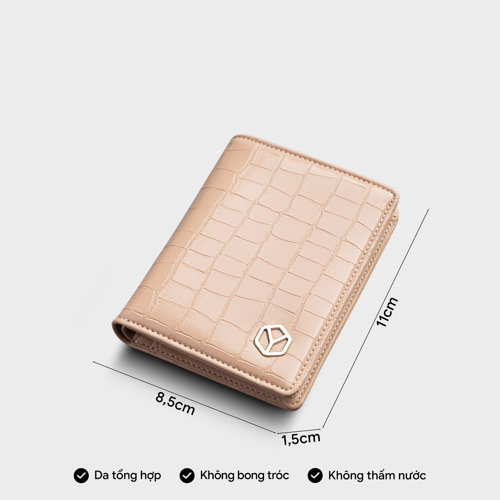 Ví da nữ mini dáng đứng gập đôi đa năng Yuumy YV83