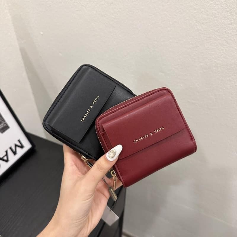 👉 Ví Vuông CNK Xuất Dư 1:1 Fullbox Sẵn 2 Màu Đỏ+Đen Siêu Đẹp