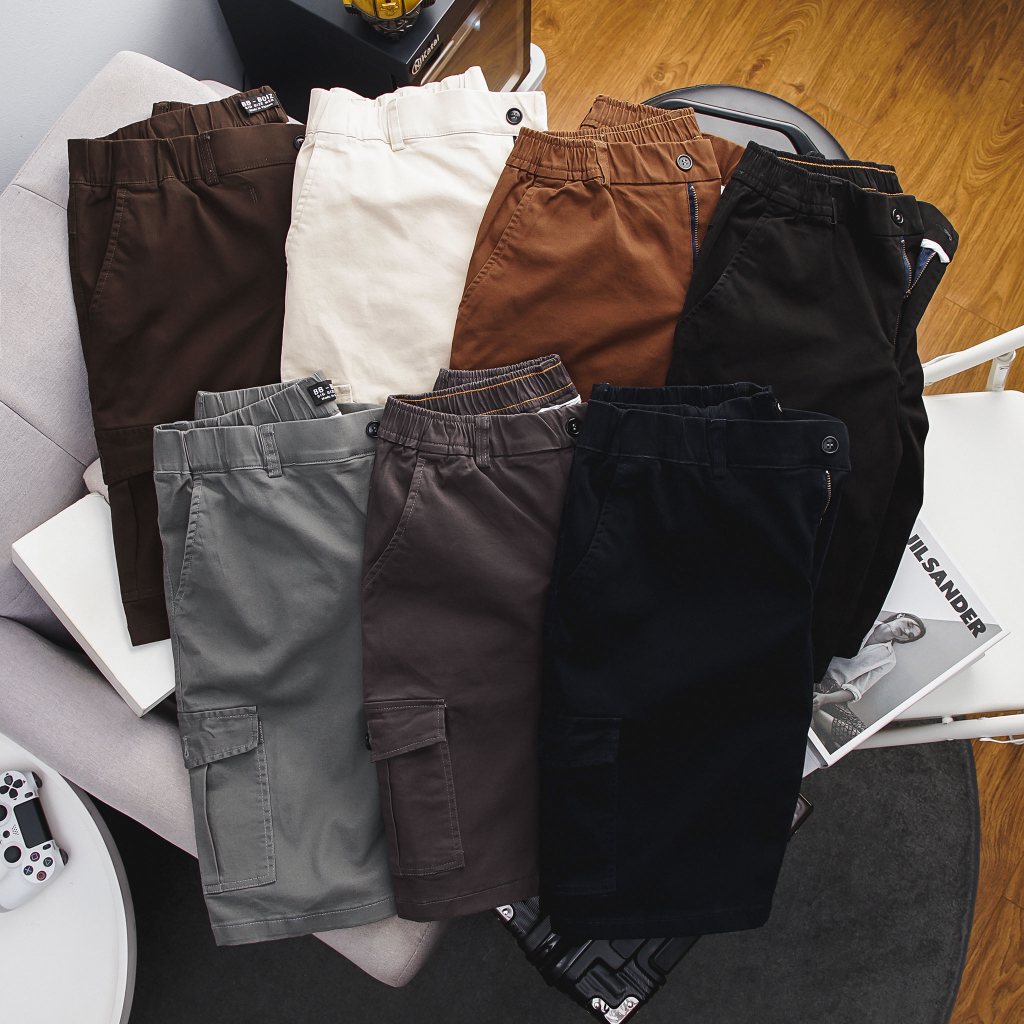 BIGSIZE - Quần short kaki nam BB - Boiz túi hộp form bigsize 70kg - 110kg