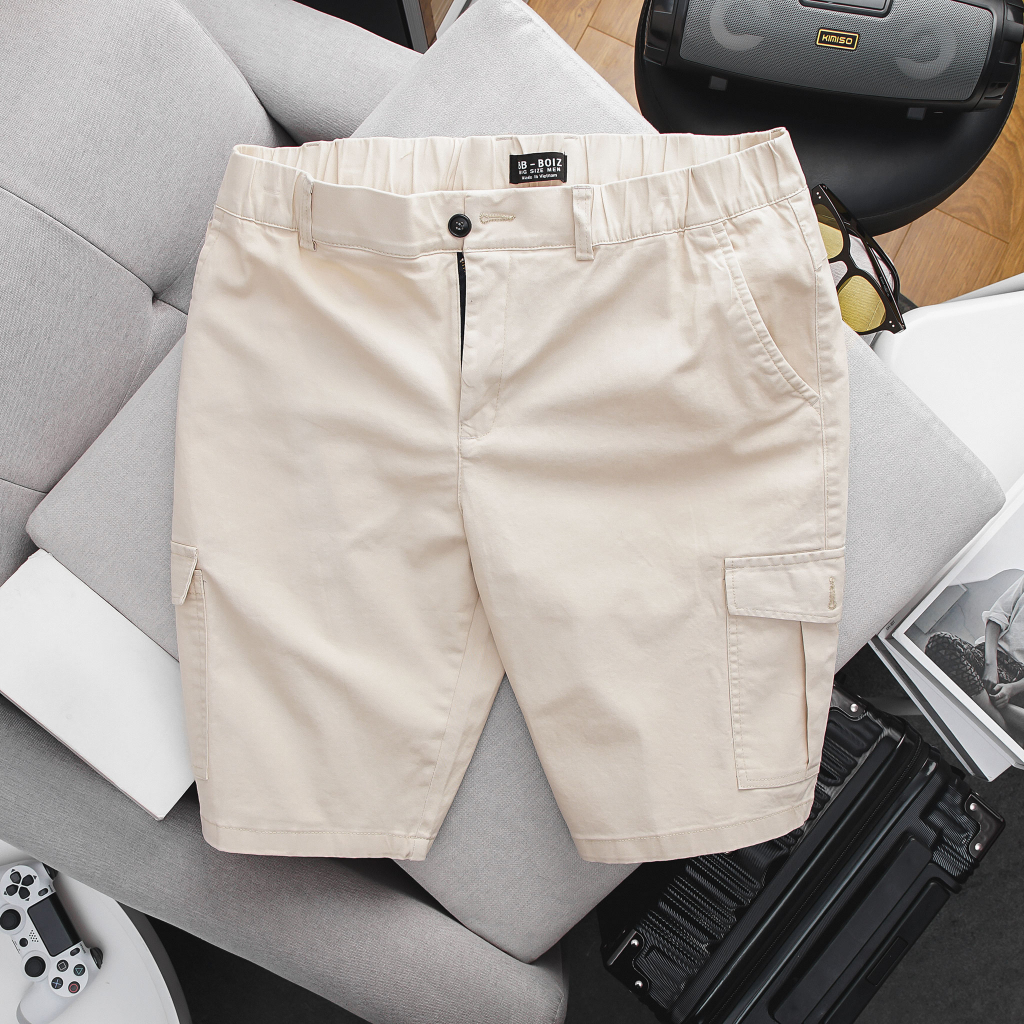 BIGSIZE - Quần short kaki nam BB - Boiz túi hộp form bigsize 70kg - 110kg