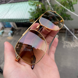 Kính vuông Rayban mắt loang màu- đi đêm