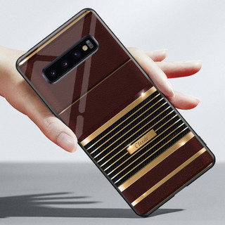 Ốp Lưng SAMSUNG GALAXY S10, S10 PLUS, S10 5G Mặt kính sáng bóng, cao cấp Họa tiết CLASSIC