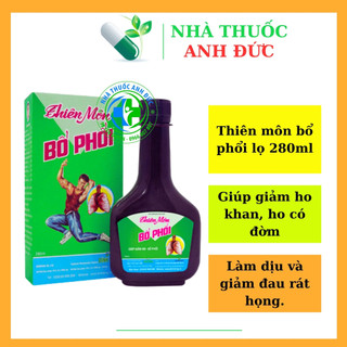 Thiên môn bổ phổi bình đông hỗ trợ giúp giảm ho, bổ phổi chai 280ml