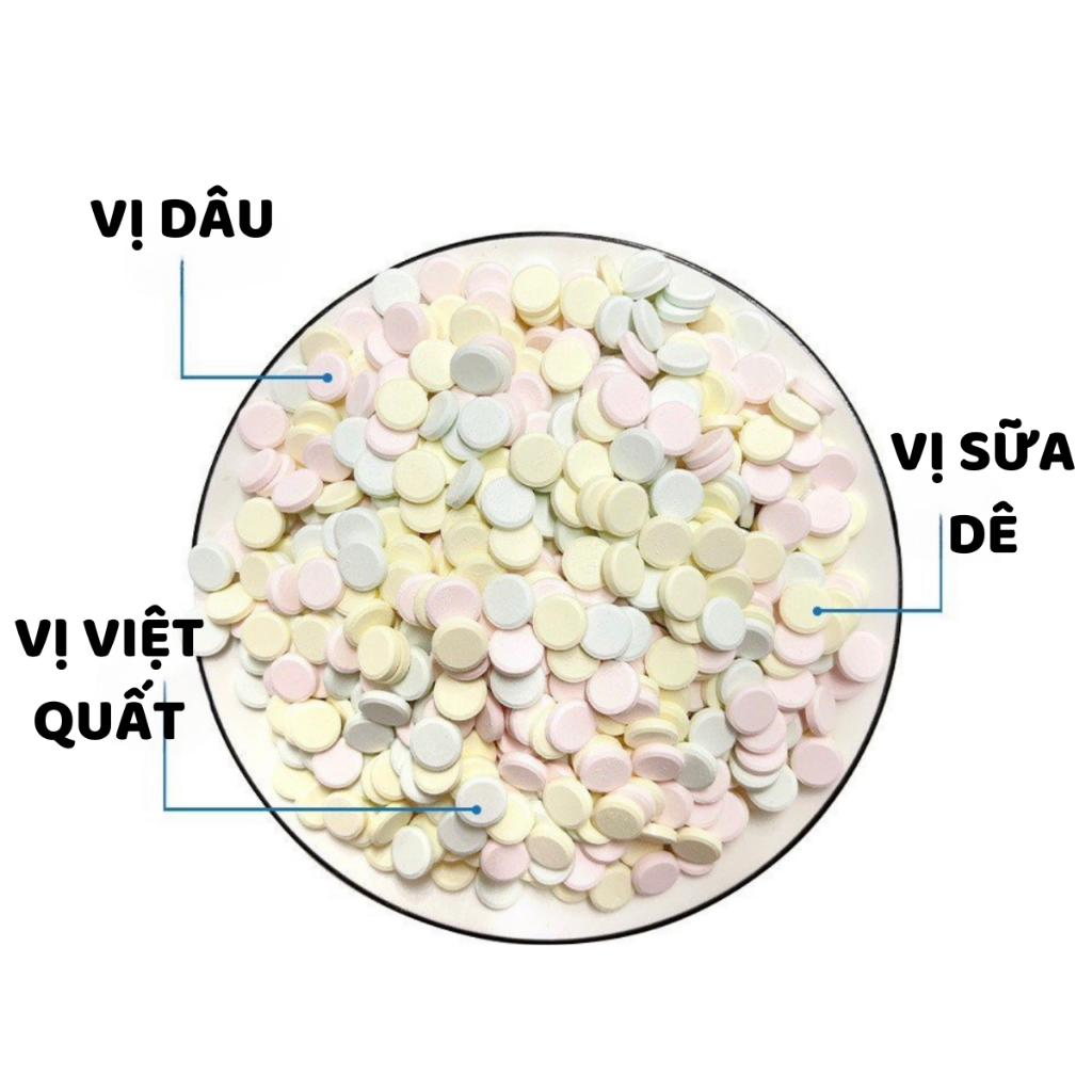 KẸO SỮA DÊ CANXI CHO CHÓ THÚ CƯNG 100 viên