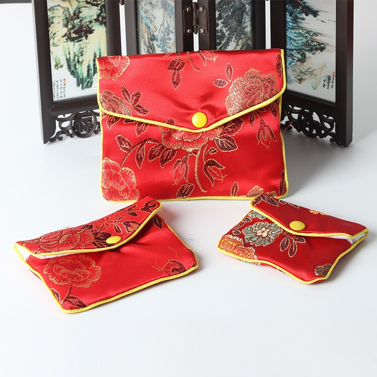 Túi đựng trang sức lụa thêu