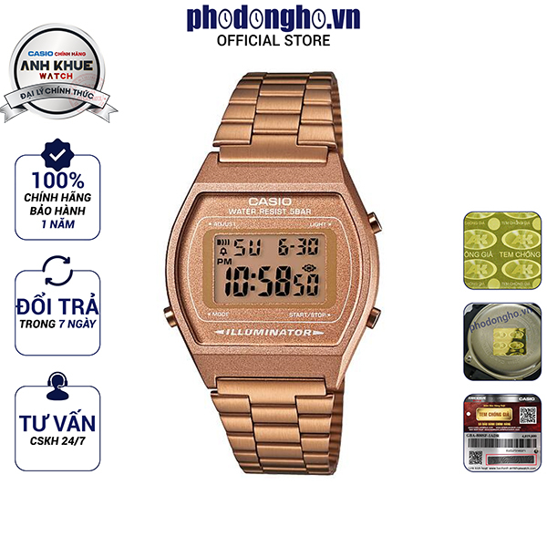 Đồng hồ unisex Casio Anh Khuê B640WC-5ADF