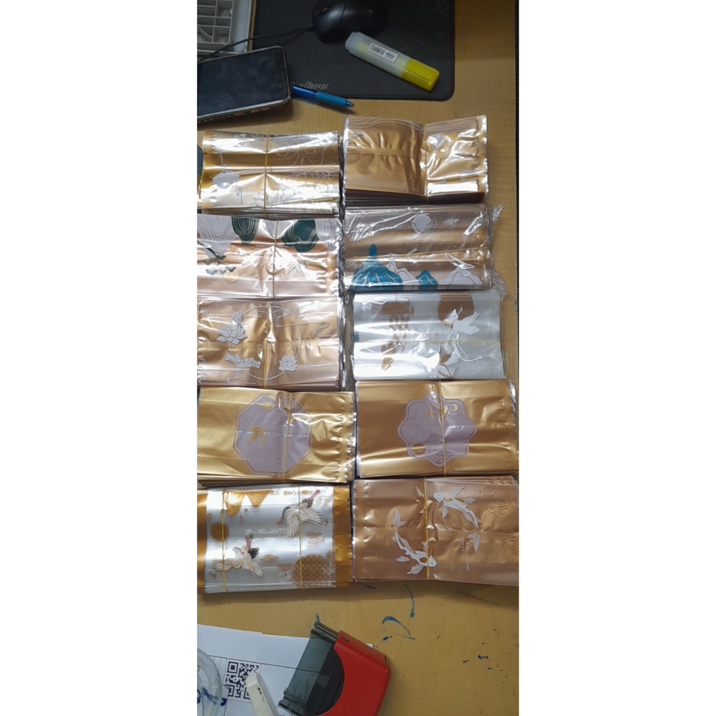 100 Khay 9 kèm túi đựng bánh trung thu 100g - 150g - nhiều mẫu túi hàn miệng mới nhất 2023