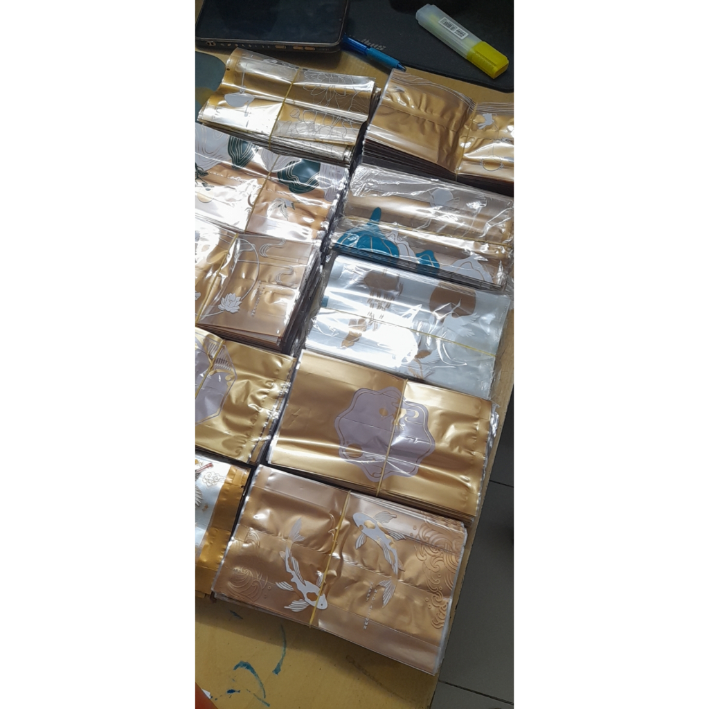 100 Khay 9 kèm túi đựng bánh trung thu 100g - 150g - nhiều mẫu túi hàn miệng mới nhất 2023