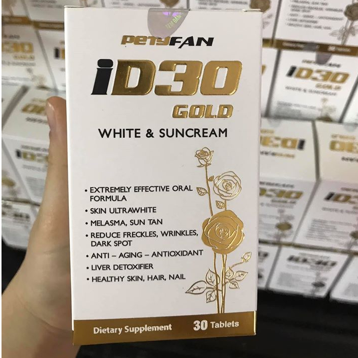 Viên uống ID30 Gold White & Suncream 30 Viên