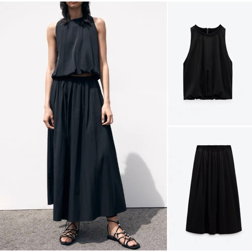 X142 Áo & Chân váy dài xuất dư của ZARA
