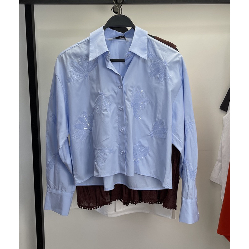 Áo sơmi zara đính hạt