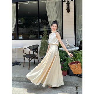 Váy yếm lụa xoè rời ECLIPSE CLOTHING