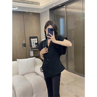 Áo chờm tay chéo cúc vàng ECLIPSE CLOTHING
