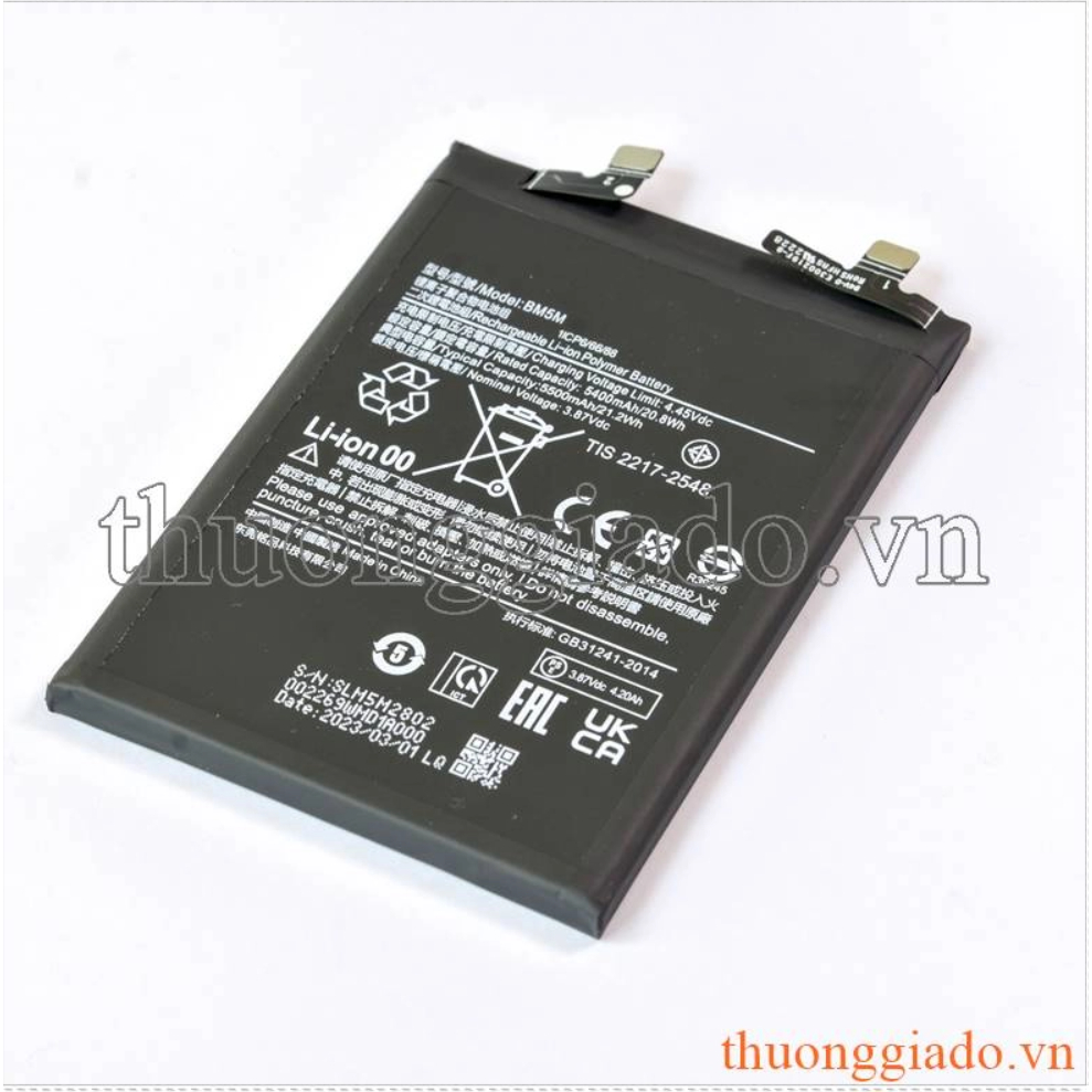 Thay pin Xiaomi Redmi K60 - BM5M/ 3.87V/ 5500mAh/ 21.2Wh