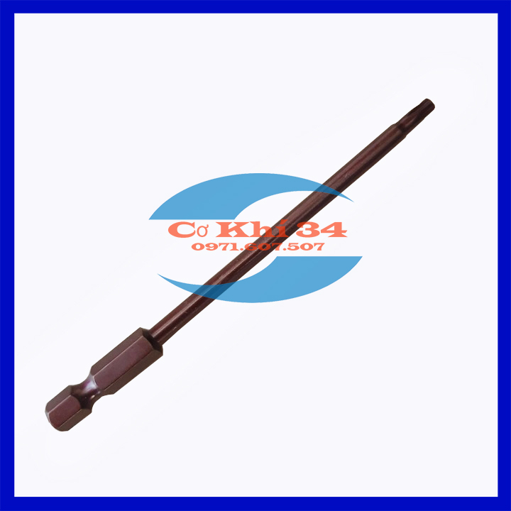 Bộ mũi hoa thị có lỗ chuôi lục giác dài 100mm cho khoan pin, điện hãng TUOCHI
