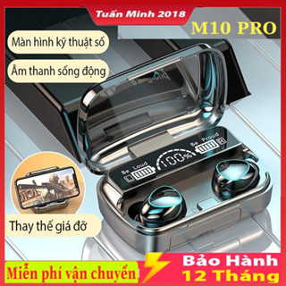 Tai Nghe Bluetooth M10 Pro Tai Nghe Không M10 Pro Phiên Bản Nâng Cấp Pin Trâu, Nút Cảm Ứng Tự Động Kết Nối