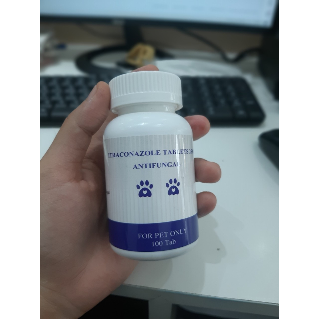 Viêm uống kháng nấm Itraconazole 25mg cho thú nhỏ