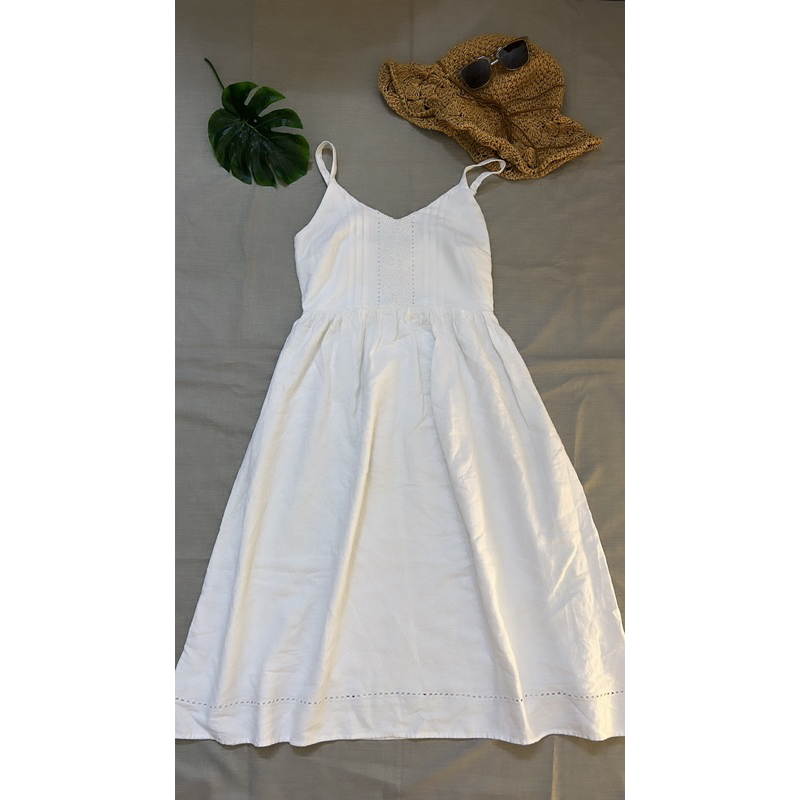 Đầm linen trắng old navy Size S