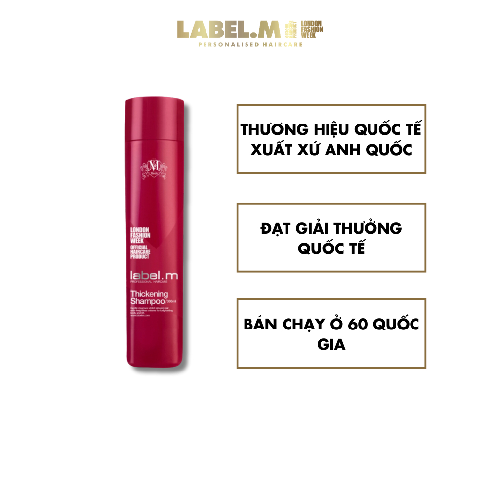 Dầu gội tăng độ dày cho tóc THICKENNING SHAMPOO - Label.m