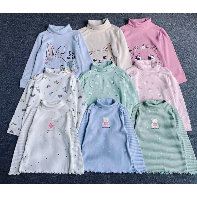 Áo Giữ Nhiệt Cho Bé Gái Cotton Mềm Co Giãn Thoải Mái