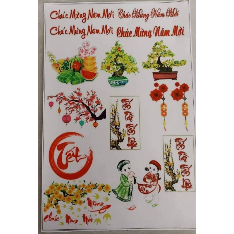 Deal can chữ  dán bánh sn