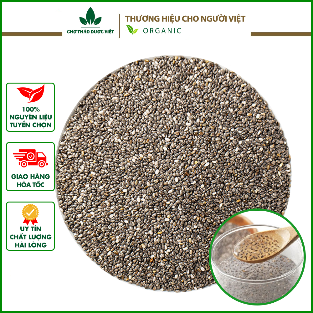 Hạt chia hữu cơ 500g ( Hạt chia úc dành cho người ăn kiêng) - Chợ Thảo Dược Việt