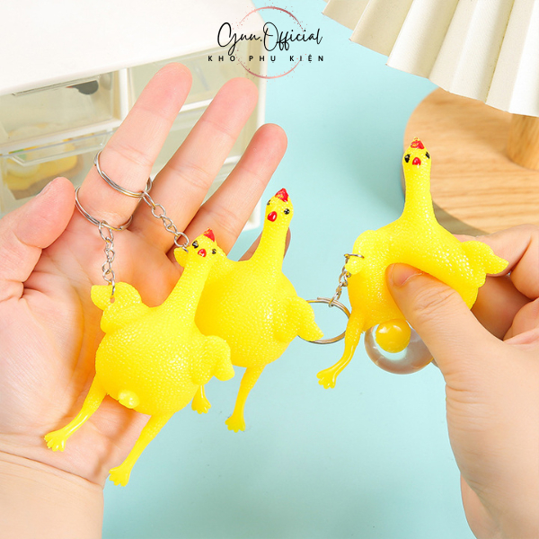 Móc Khóa Hình Gà Đẻ Trứng Siêu Ngộ Nghĩnh Mua Nhiều Giảm Giá - Guu.Official
