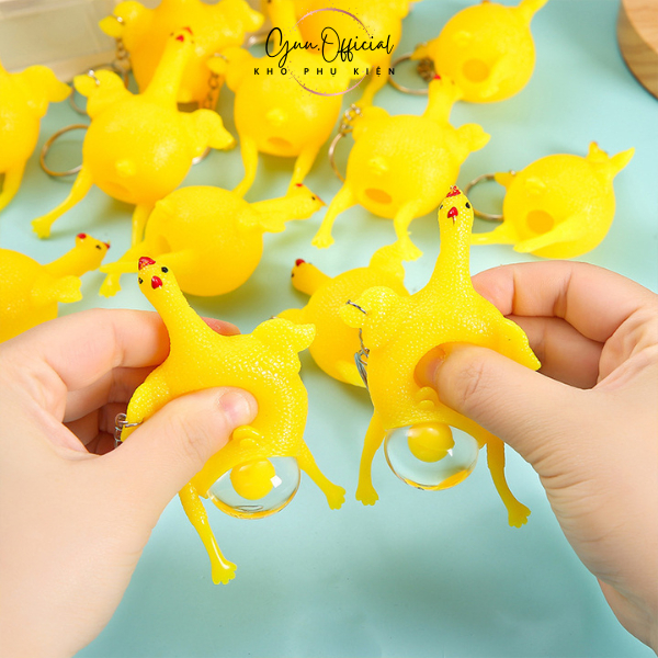 Móc Khóa Hình Gà Đẻ Trứng Siêu Ngộ Nghĩnh Mua Nhiều Giảm Giá - Guu.Official