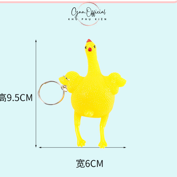 Móc Khóa Hình Gà Đẻ Trứng Siêu Ngộ Nghĩnh Mua Nhiều Giảm Giá - Guu.Official