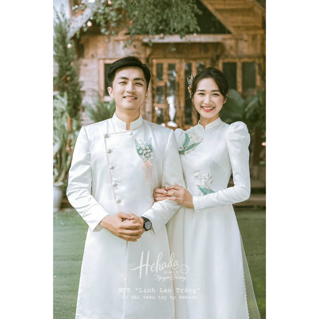 Nhánh hoa thêu hoa lnh lan xinh xắn