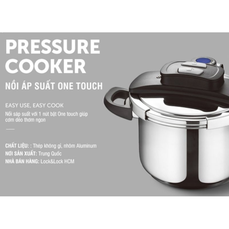 Nồi Áp Suất Lock&Lock One touch CCP226SLV và CCP227SLV